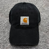 CARHARTT 26SS Baseballcap aus Canvas schwarz stone washed 155384494 [P]