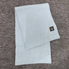 STONE ISLAND Kinderlogo-Patch Wolle Kaschmir Schal Himmelblau (V0041) 123112029 [P]
