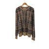 BURBERRY メンズ スクリブル ノバ チェック メリノ ウール ニット セーター ベージュ 160158652 [P]