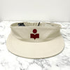 ISABEL MARANT TYRY Logo Visierkappe Mütze Ecru Rot (A3C01J ECRD) 123475623 [P]