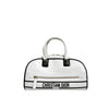DIOR Vibe Zip Leder Bowling Bag Tote Bag Schultertasche Medium Weiß 158667662 [P]