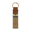 Burberry Keyring Key Holder 81214491 Canvas Check Brown 161878552 [P]