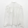 Isabel Marant CHRISTA Pleated Blouse White (HT0681FB B3J04E 20WH) 150950958 [P]