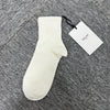 Celine Triomphe Logo Embroidered Cotton Socks White (2AT6A814X 00GT) 138316283 [P]