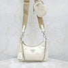 PRADA ホワイト リエディション リナイロン ショルダーバッグ 1BH204 6770 163156631 [P]