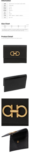 Salvatore Ferragamo Double Gancini Cardholder 159723876 [P]