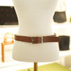 Burberry Women's Reversible Canvas Leather Belt Camel Tan 80499081 145966078 [P]