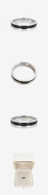 Boucheron Quattro Black Edition Wedding Band Ring 47 163080971 [P]