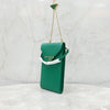 Prada Triangle Logo Green Phone Pouch Leather Mini Chain Bag 8582 163156597 [P]