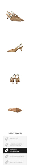 DIOR Slingback Pumps 37.5 AFD011487N 162954251 [P]