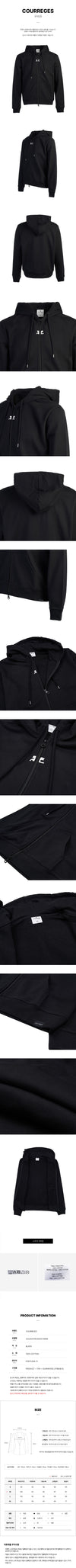 COURREGES Herren Track Suit mit Reißverschluss Kapuzenpullover 9999 76656062 [P]