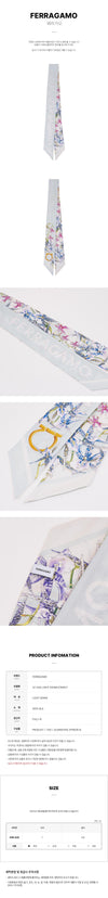Salvatore Ferragamo 32 1242 LIGHT DENIM SCARF 158546654 [P]