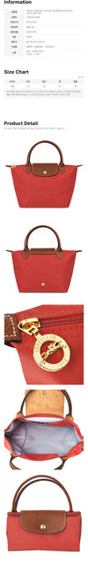 Longchamp Le Pliage Original S Top Handle Tote Bag Tomato L1621 089 P94 160855724 [P]