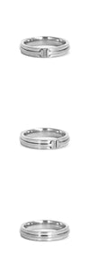 TIFFANY & CO 18KホワイトゴールドTナローリング 162955333 [P]