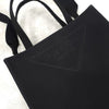 PRADA トライアングルロゴキャンバスドリルトートバッグ 1BG382 9236 2774075 [P]