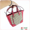 Gucci Shoulder Bag 449241 8606 Red Fabric Leather 90100578 [P]