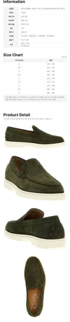 Tods Pebble Tab Suede Loafer Green 159724475 [P]