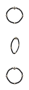 Chrome Hearts 4mm Onyx Bead Bracelet I8WW1PY2 162847550 [P]