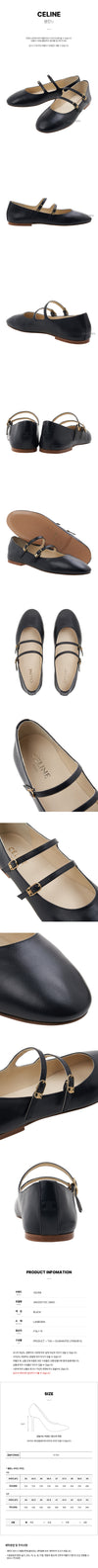 Celine Women Double Strap Flat Shoes 136455023 [P]