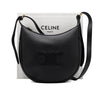 CELINE HELOISE Kleine Schultertasche aus schwarzem, genarbtem Leder 117253FLH 163086899 [P]