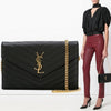 Saint Laurent Monogram Chain Clutch 377828 BOW01 1000 45116816 [P]
