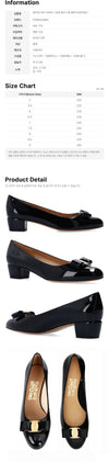 Salvatore Ferragamo Lacquered Pump Heels Black 0591963 159723902 [P]