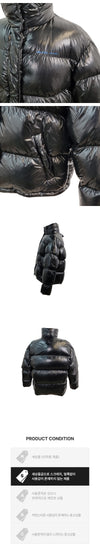 PRADA Glänzende kurze Daunenjacke schwarz 36 162955166 [P]