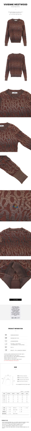 Vivienne Westwood Logo Men's Knit Sweater 3803000W C0017 O210 43845294 [P]