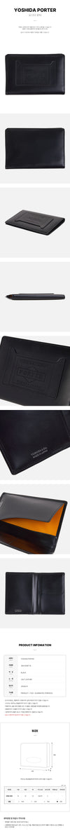 Porter 384 02997 10 FW25 Unisex Leather Passport Case 151108666 [P]