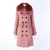 BURBERRY フォックスファー トリミング コート 126571 [P]