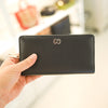 Gucci Silver Logo Long Wallet 473928 A7M0N 1000 Leather Black 138334545 [P]