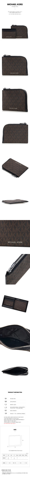 MICHAEL KORS Hudson Canvas Kartenetui für Herren 39F1LHDF5B 201 53180649 [P]