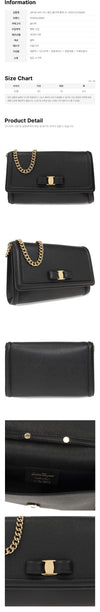 Salvatore Ferragamo Mini Chain Shoulder Bag Black 159723913 [P]