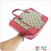 Gucci Shoulder Bag 449241 8606 Red Fabric Leather 90100578 [P]