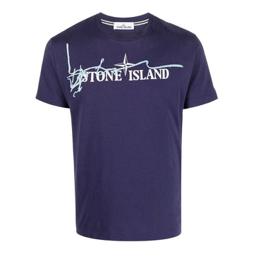 Stone Island Stone 22SS Logo Detail T-Shirt Dark Blue 76152NS80 V0027 31925577
