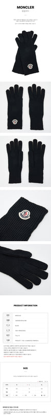 MONCLER ロゴパッチウールグローブ 149508142 [P]