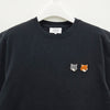 MAISON KITSUNE Double Fox Head Comfort T-Shirt Anthrazit 26SS OM011CFKJ7025 P190 154126965 [P]