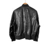 Brunello Cucinelli Lambskin Leather Bomber Zip-Up Varsity Jacket Black 42 161835440 [P]
