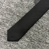 SAINT LAURENT Monogram Seide schmaler Krawatte Schwarz (1060) 157338776 [P]