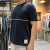 THOM BROWNE T-Shirt mit Streifen in Navy (415) 123479235 [P]