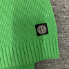 Stone Island Kids Logo Patch Wool Cashmere Scarf (Green) 7916N02Z3 V0050 123112291 [P]