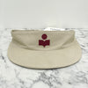 ISABEL MARANT TYRY Logo Visorcap Ecru Rot (CQ004XFA A3C05A ECRD) 123475591 [P]