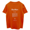 MAXMARA QUIETO Logo-Print T-Shirt kurzarm orange (2519971011600 007) 133047470 [P]