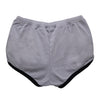 COURREGES Kureju Logo Kontrast Mini Shorts Smog Grau Schwarz (124JSH037JS0070 B102) 123778215 [P]