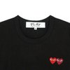 COMME DES GARCONS ダブルハートTシャツ ブラック 156796920 [P]