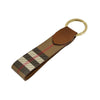 Burberry Keyring Key Holder 81214491 Canvas Check Brown 161878552 [P]