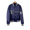 LOUIS VUITTON Crystal Logo Baseball Bomberjacke Naval 48 156825931 [P]