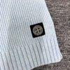 STONE ISLAND Kinderlogo-Patch Wolle Kaschmir Schal Himmelblau (V0041) 123112029 [P]