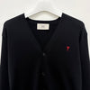 AMI Heart Logo Merino Wool Cardigan 149807363 [P]