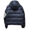 THOM BROWNE Diagonal Armband 4-Streifen Matte Nylon Gans Daunen Bomberjacke Marineblau (MJD061X 05411 415) 142765455 [P]